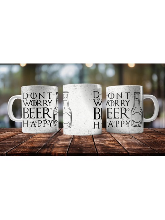 Керамична чаша Madcolors - Don't Worry BEER Happy