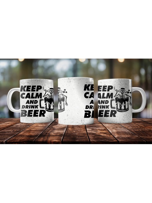 Керамична чаша Madcolors - Keep Calm and Drink BEER
