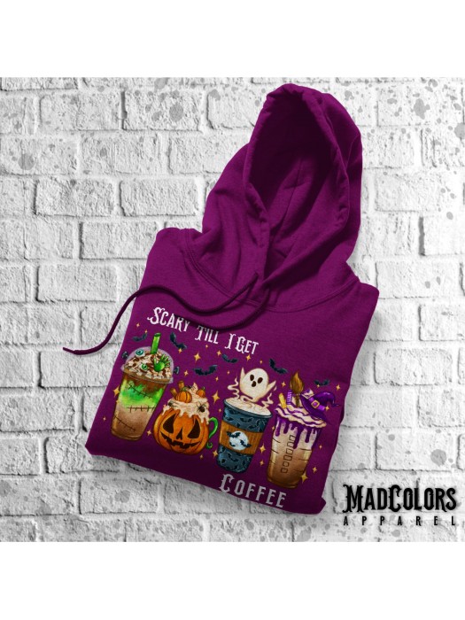 Суичър унисекс Halloween - Scray Till I get Coffee