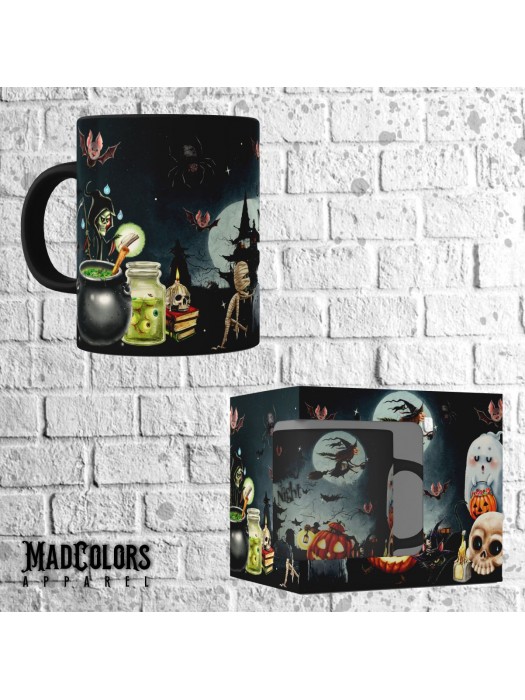 Чаша за кафе в кутия с печат Halloween - Hocus Pocus