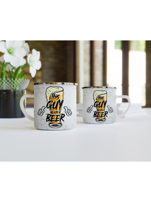 Метално канче This Guy needs a BEER