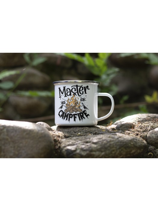 Метално канче с надпис Master of the Campfire