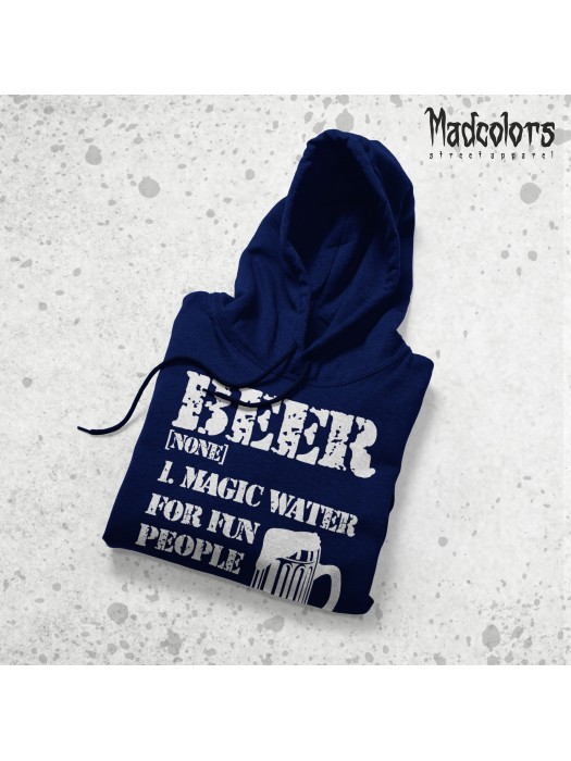 Суитшърт с качулка BEER - Magic Water For Fun People
