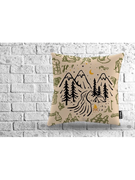 Декоративна възглавница с надпис I catch the forest