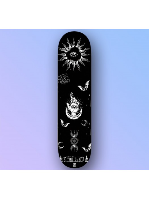 Дъска за скейтборд с шкурка размер 8,25" Gothic - The Sun