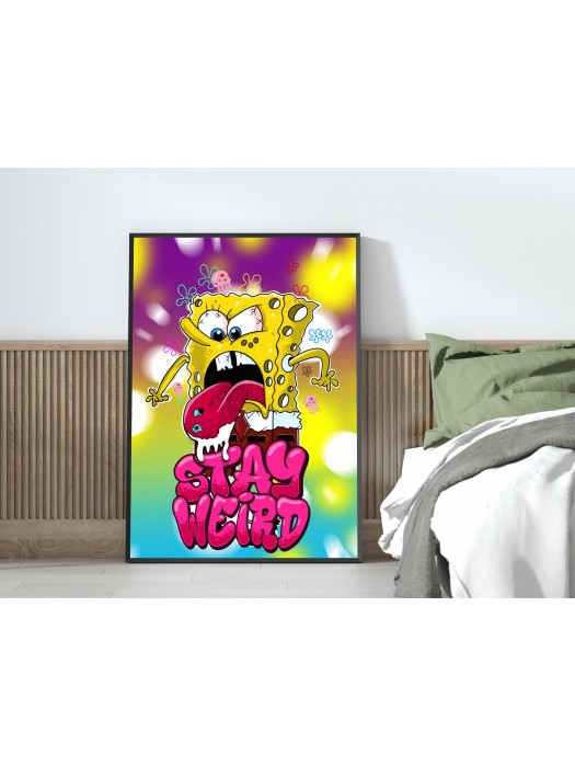 Плакат за стена SpongeBob - Stay Weird