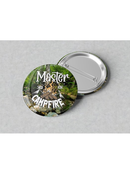 Значка с надпис Master of the Campfire