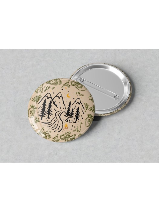 Значка с надпис Never Stop Explorer